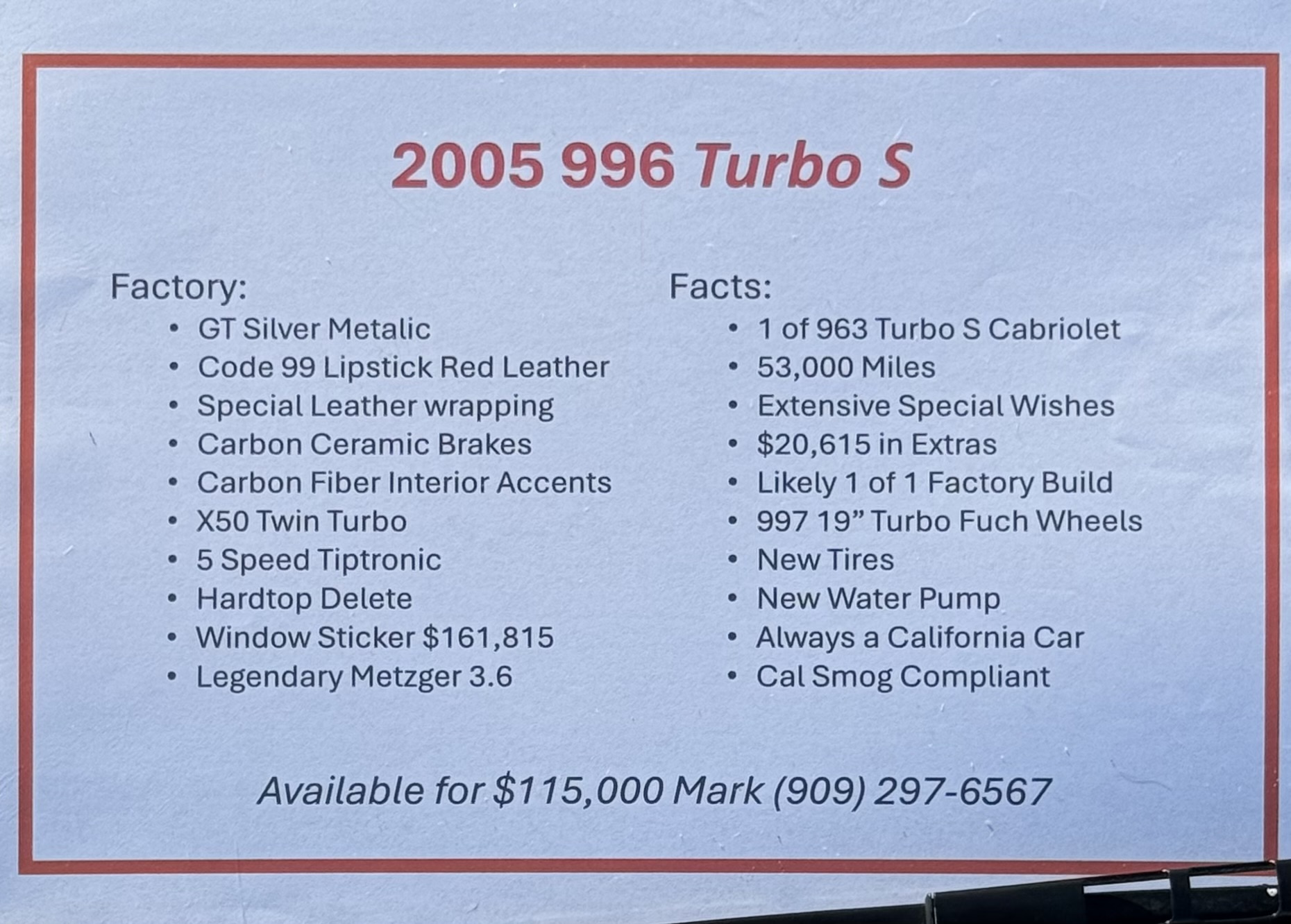 2005 Porsche 911 — Lineage Image 5