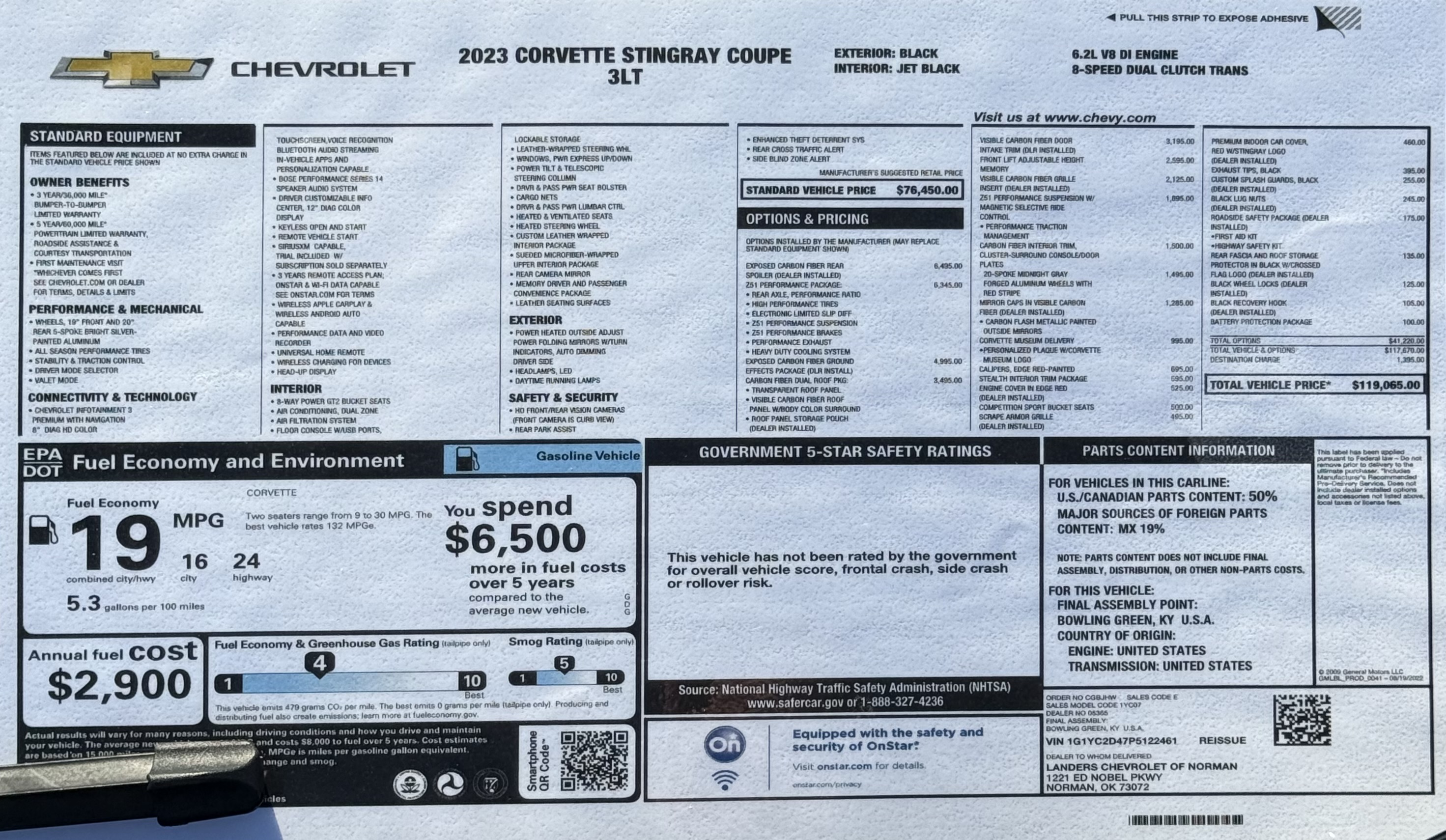 2023 Chevrolet Corvette — Lineage Image 2